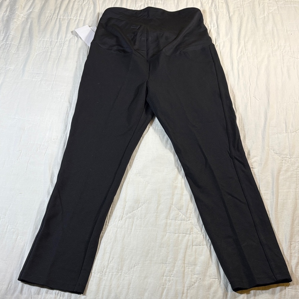 Maternity‎ Black Skinny Jegging Crossover Panel Size Small NWT 27" Inseam